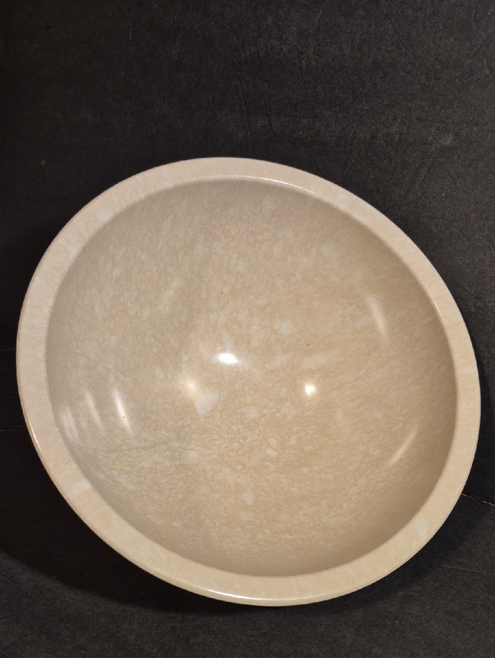 Vintage Texas Ware Light Beige And Cream Large Bowl 125